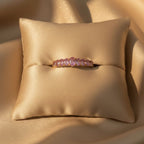 Pink Crystal Ring - 18k Gold (Demi Fine)