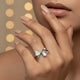 Dainty Ribbon Sparkle Ring