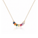 Zircon Rainbow Arc Necklace