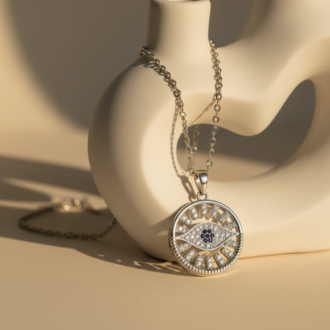 Luxe Evil Eye Zircon Diamond Necklace