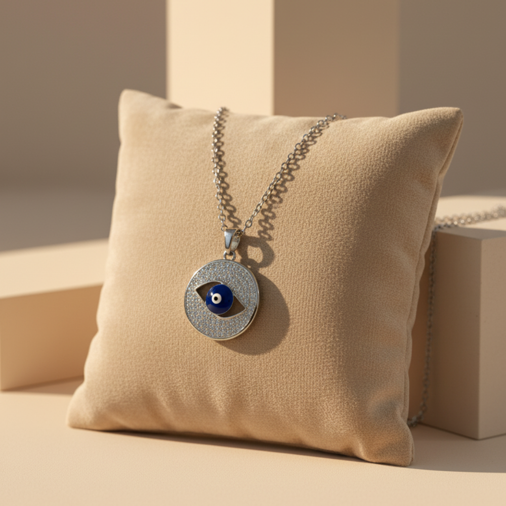 Round Cut Evil Eye Classic Zircon Elegance Necklace