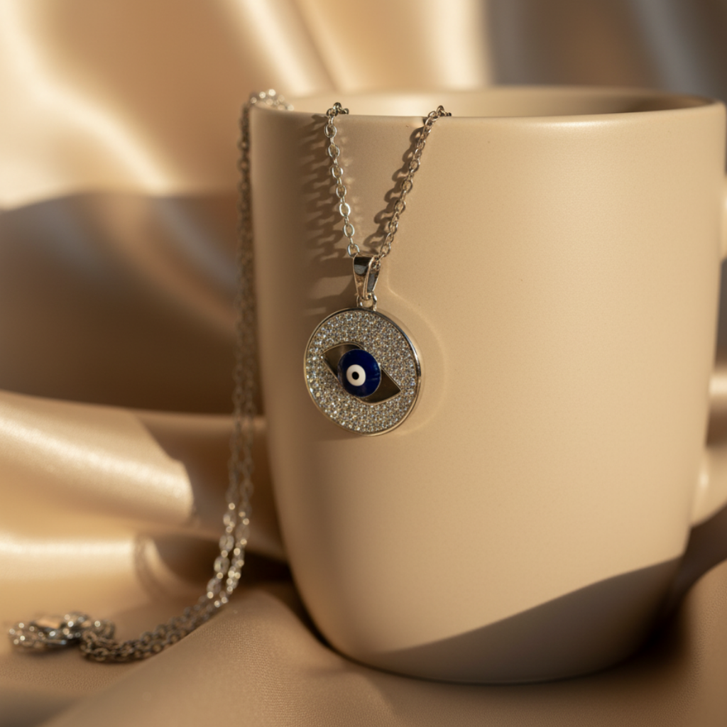 Round Cut Evil Eye Classic Zircon Elegance Necklace