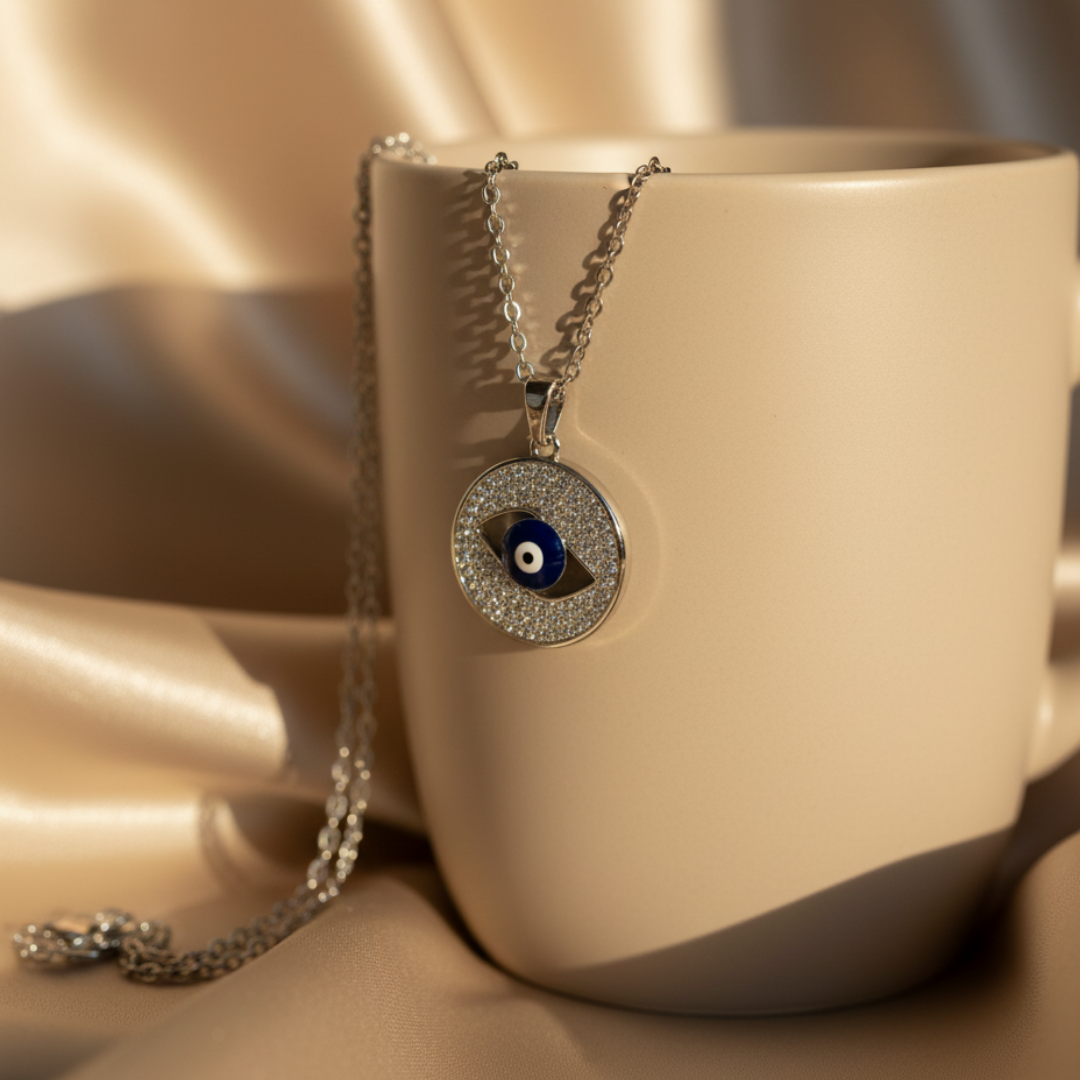 Round Cut Evil Eye Classic Zircon Elegance Necklace