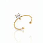Trillion Glow Ring - 18k Gold (Demi Fine)