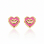 Pink Pucker Up Earrings