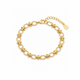 Gold Beaded Link Bracelet