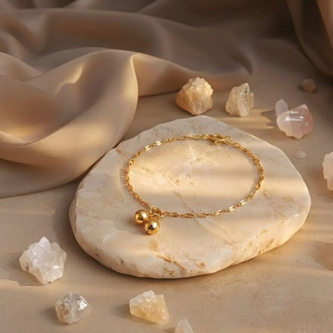 Duo Ball Charm Anklet