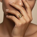 Twin Petal Ring - 18k Gold (Demi Fine)