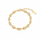 Gold Oval Link Bracelet
