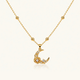 Luna Bloom Necklace - 18k Gold ( Demi Fine )