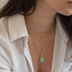 Aqua Lumiere Layered Chain