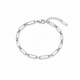 Silver Paperclip Chain Bracelet