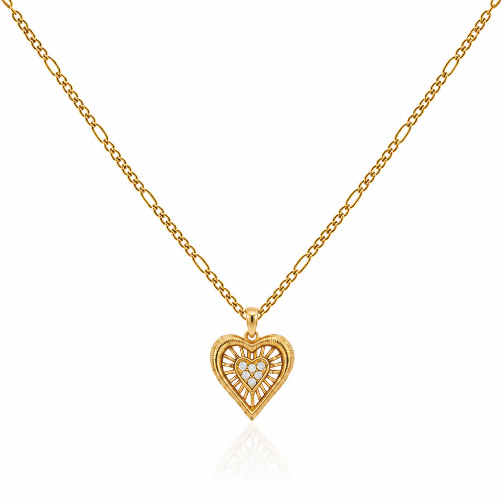 Halo Heart Necklace