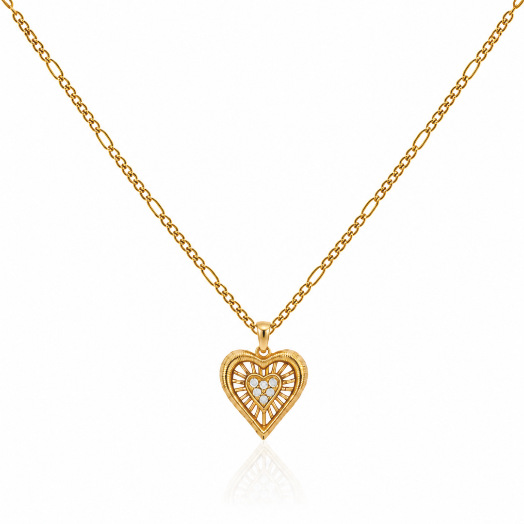 Halo Heart Necklace