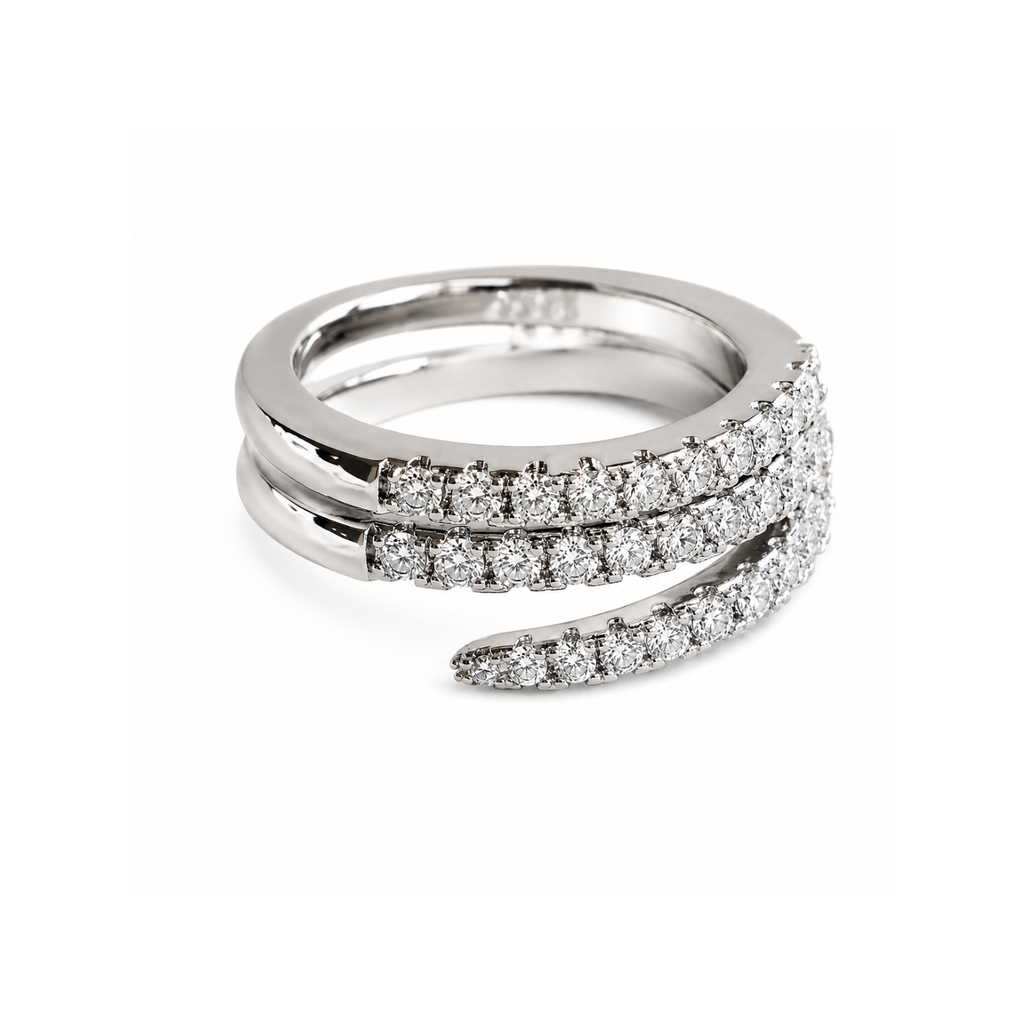 Triple Row Stacking Ring