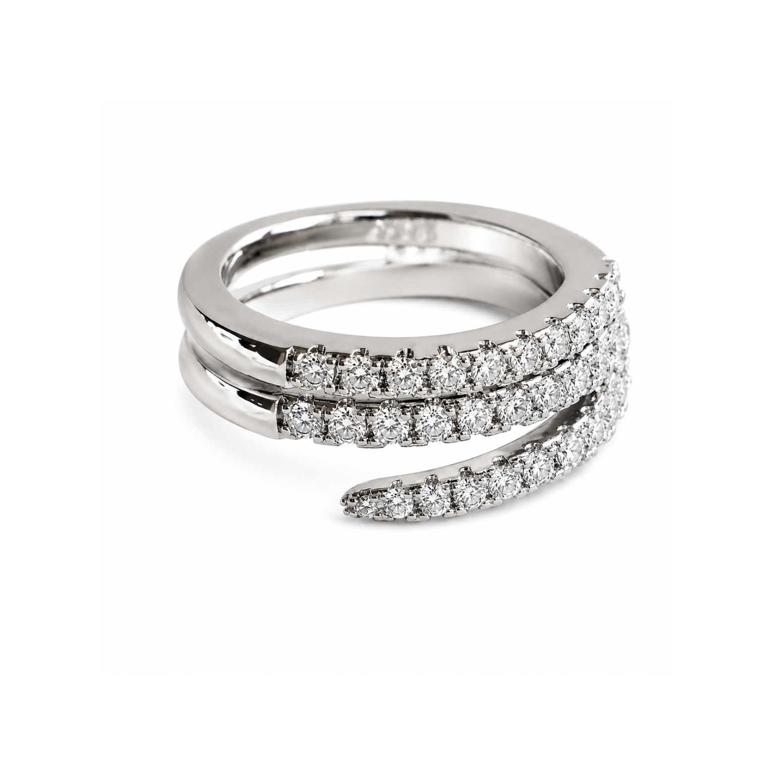 Triple Row Stacking Ring
