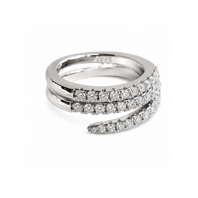 Triple Row Stacking Ring