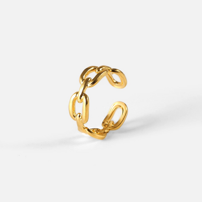 18k Gold Plated Graceful Chained Ring