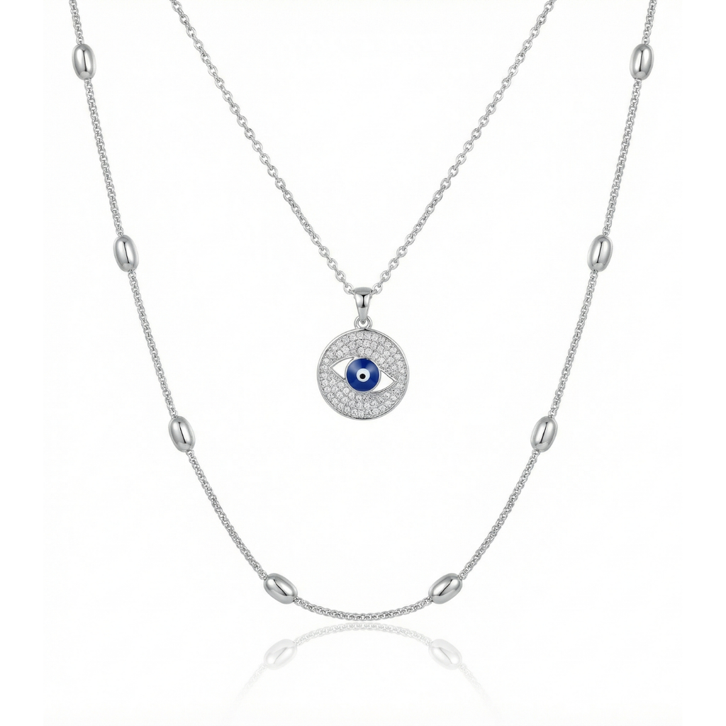 TwoTone Layered Necklace