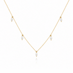 pearl drop necklace - 18K Gold ( Demi Fine)