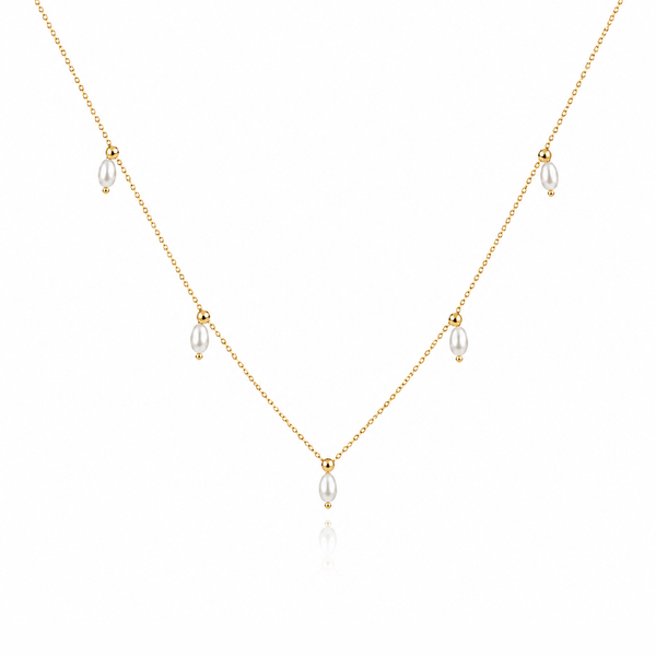 Oval Pearl Necklace