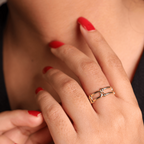 Orbit Lines Ring - 18k Gold (Demi Fine)