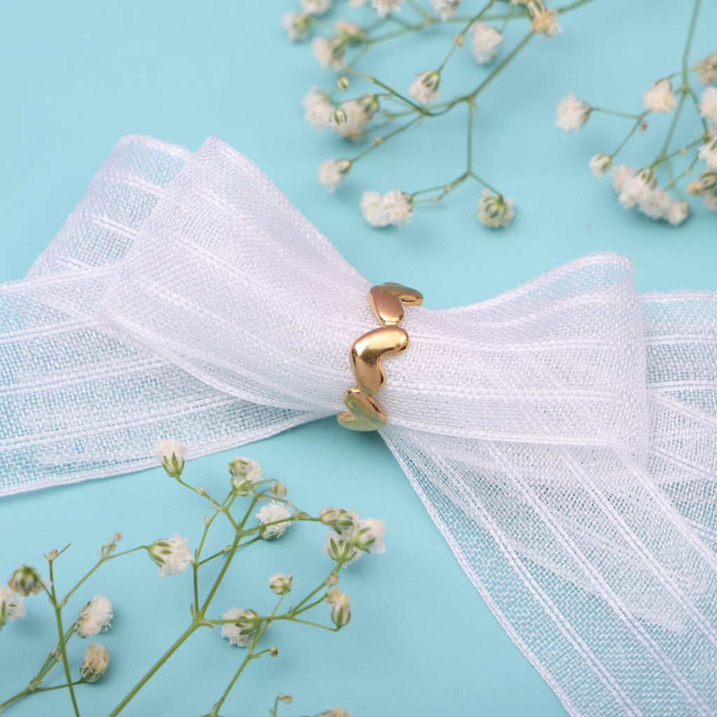 V-Shaped 18K Gold Plated Ring