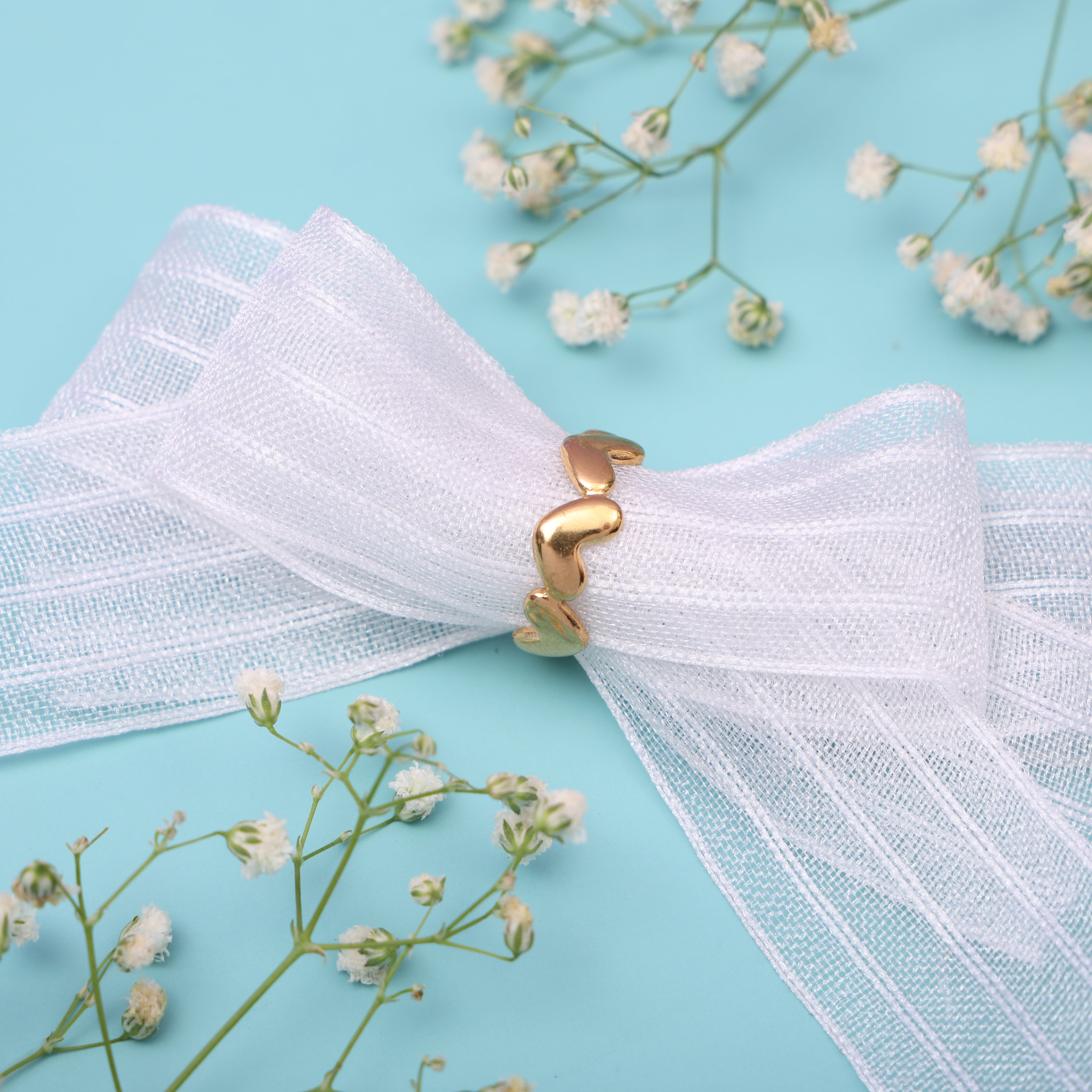 V-Shaped 18K Gold Plated Ring