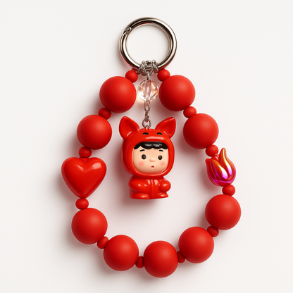Red Gothic Mobile Charm