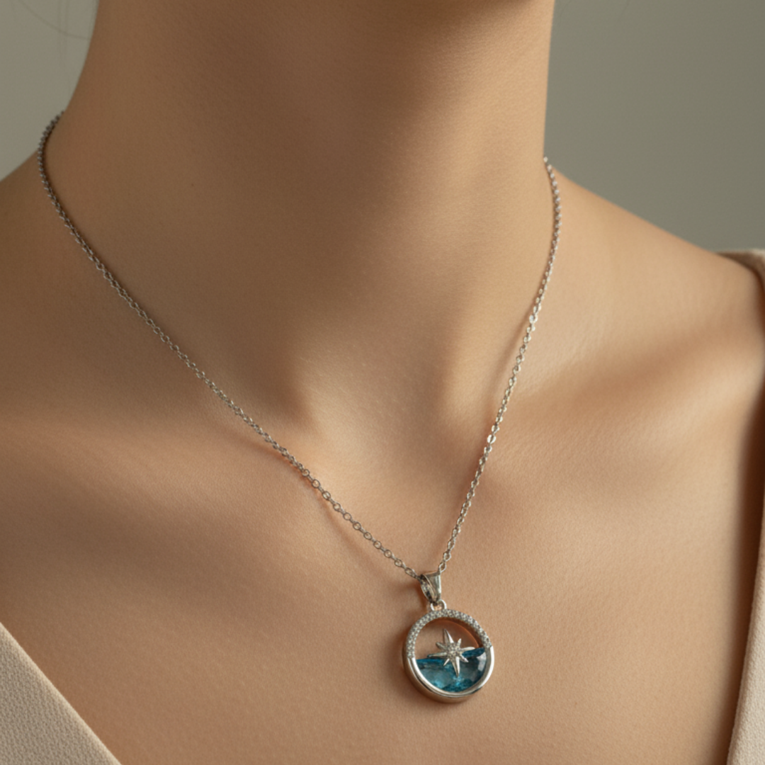 Star Ocean Zircon Diamond Necklace