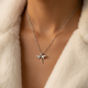 Dragonfly Zircon Diamond Necklace