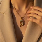 Dolphin Duo Necklace - 18K Gold (Demi Fine)