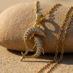 Dolphin Duo Necklace - 18K Gold (Demi Fine)