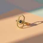 Evil Eye Ring - 18k Gold (Demi Fine)