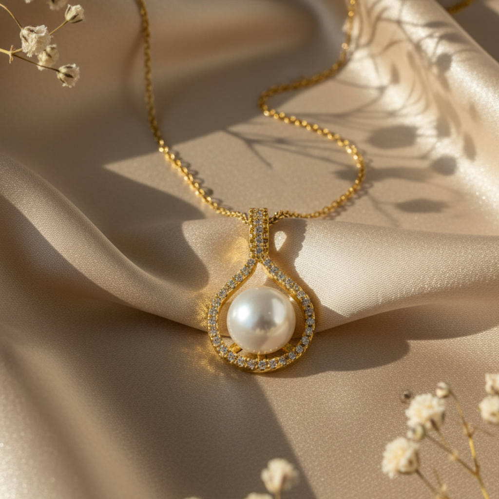 Sterling Pearl Necklace