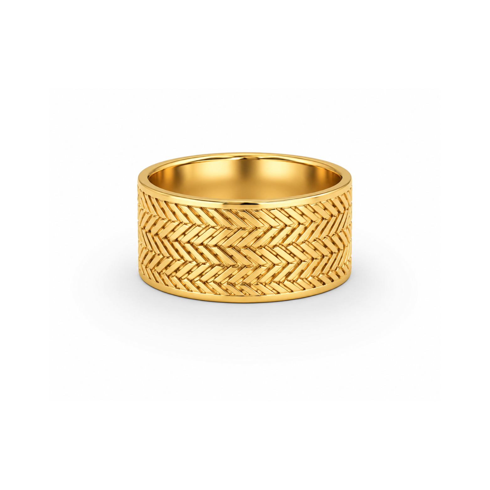 Herringbone Chevron Ring