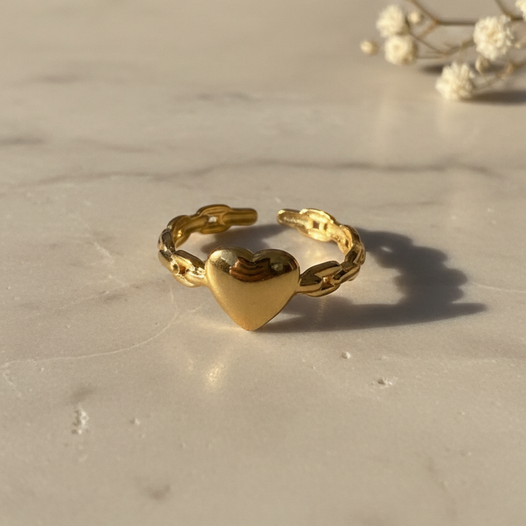 Tiny Heart Glow Ring