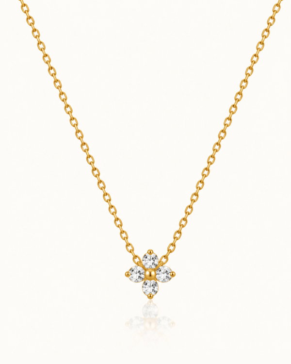 Zircon Accents 18K Gold-Plated Necklace