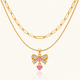 Bowtique Necklace - 18k Gold (Demi Fine)