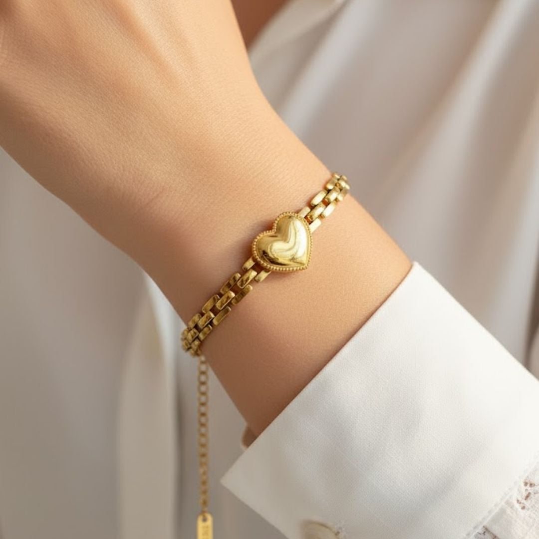 Bold Heart Bracelet
