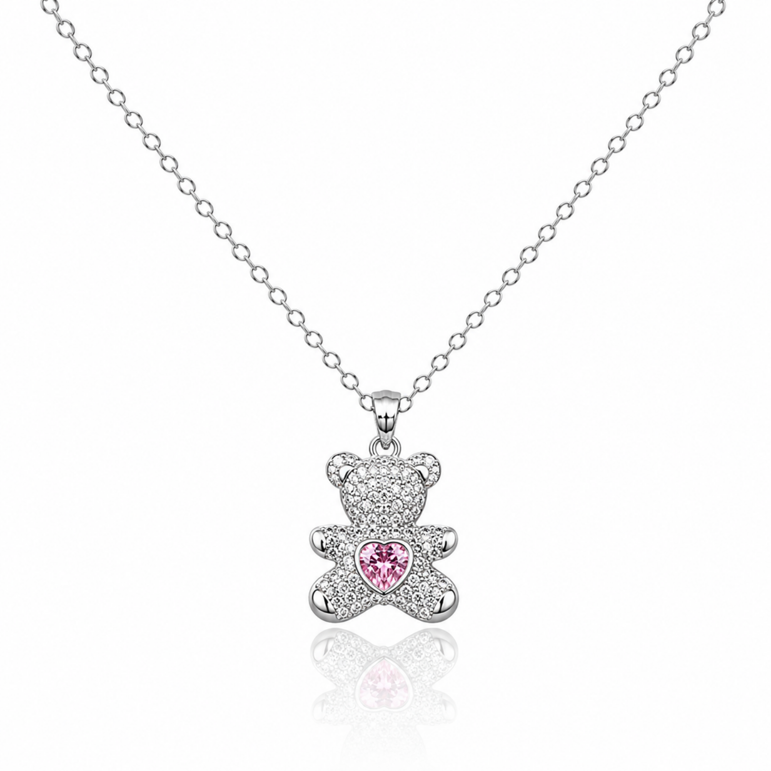 Sweetheart Teddy Bear Necklace