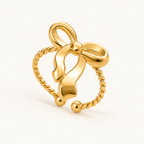 Ribbon Knot Ring - 18k Gold (Demi Fine)