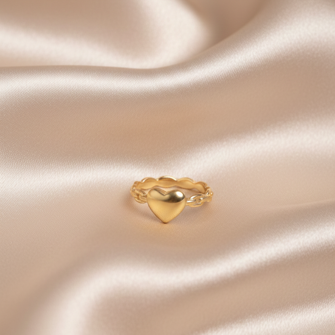 Tiny Heart Glow Ring