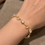 Petal Glow Bracelet - 18k Gold ( Demi Fine )
