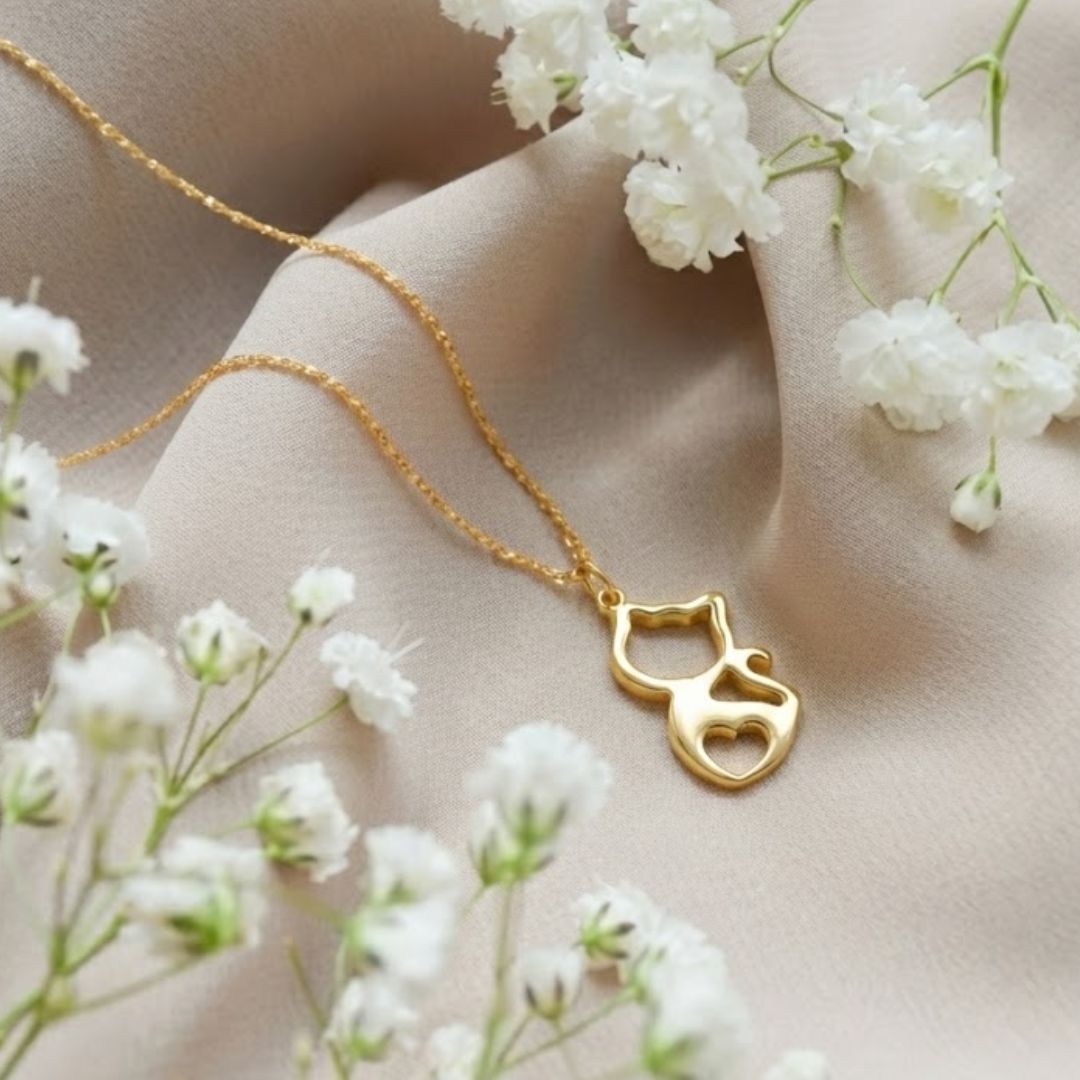 Dog Silhouette Pendant Necklace