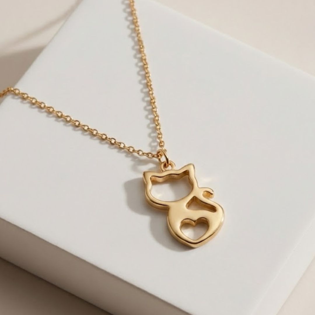 Dog Silhouette Pendant Necklace