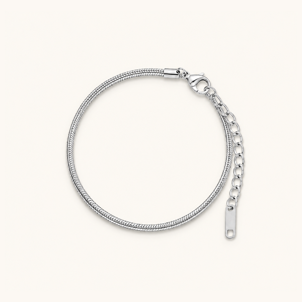Silver Glide bracelet - Rhodium Plated