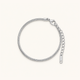 Silver Glide bracelet - Rhodium Plated