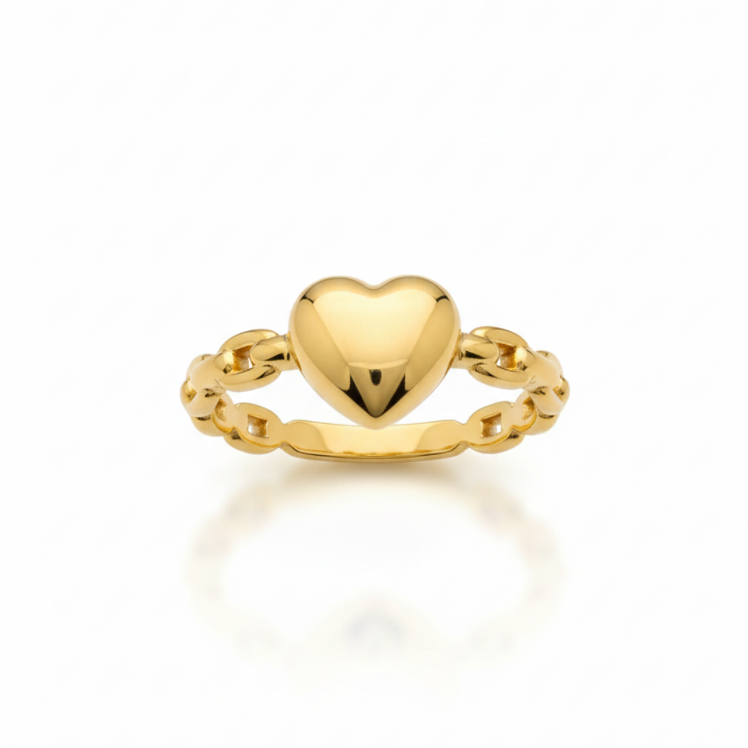 Tiny Heart Glow Ring