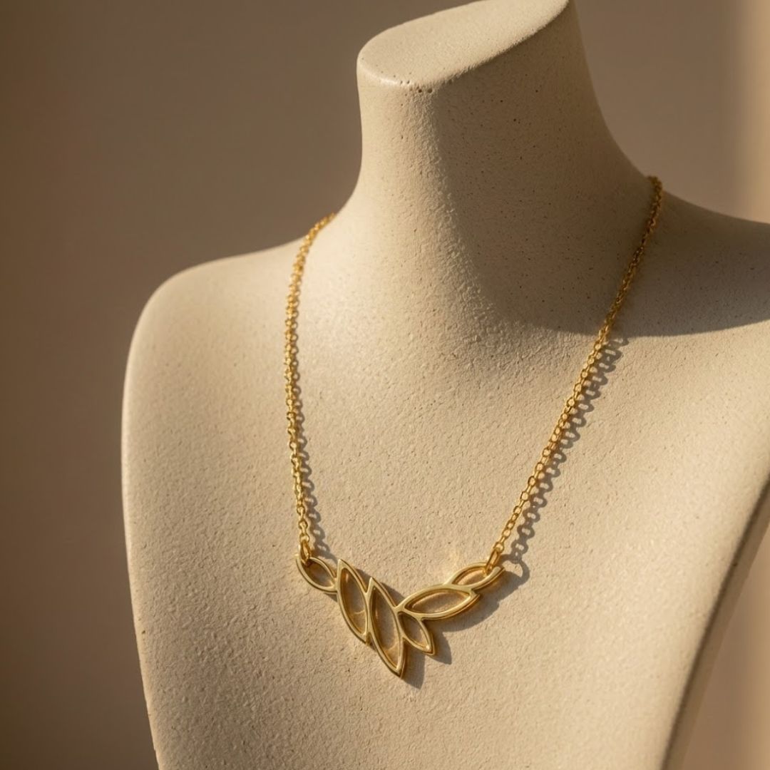 Lotus Petals Pendant Necklace